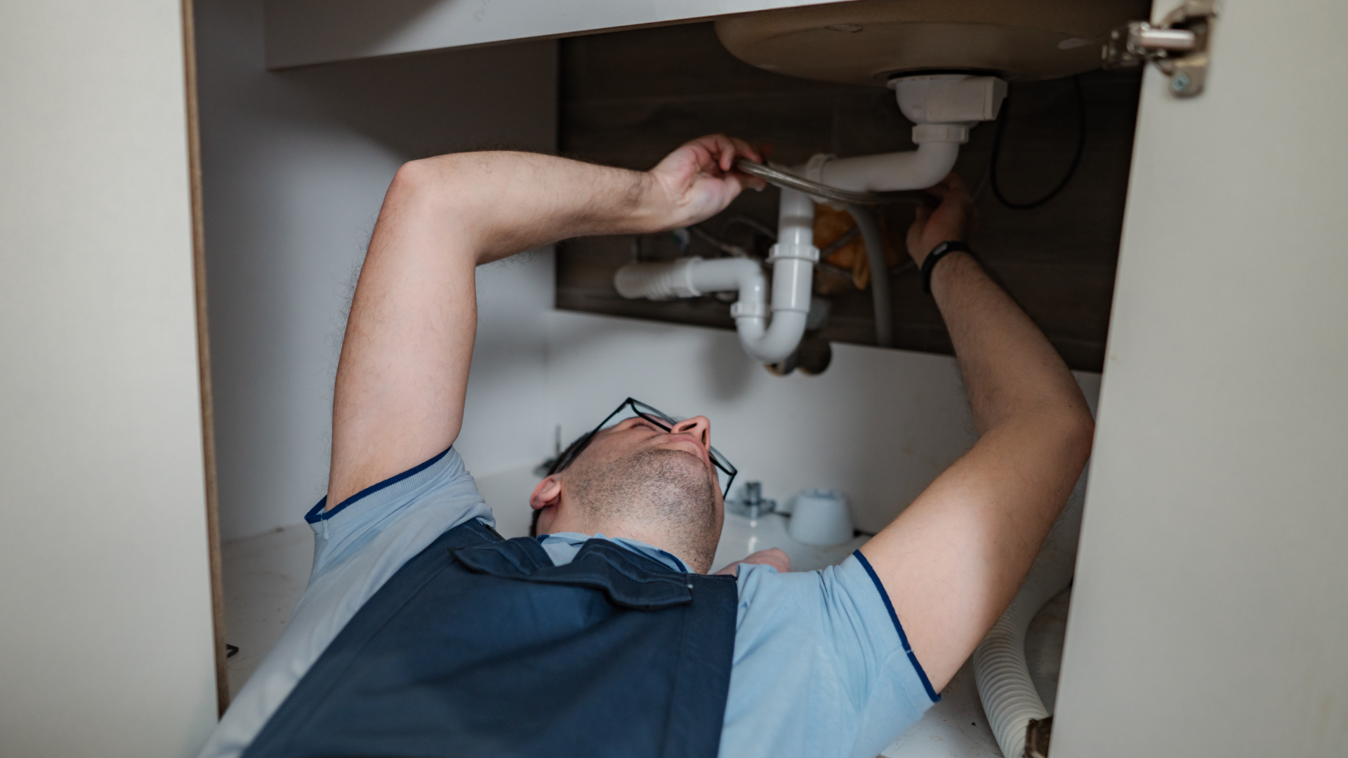 Backflow Prevention — professional plumber at work