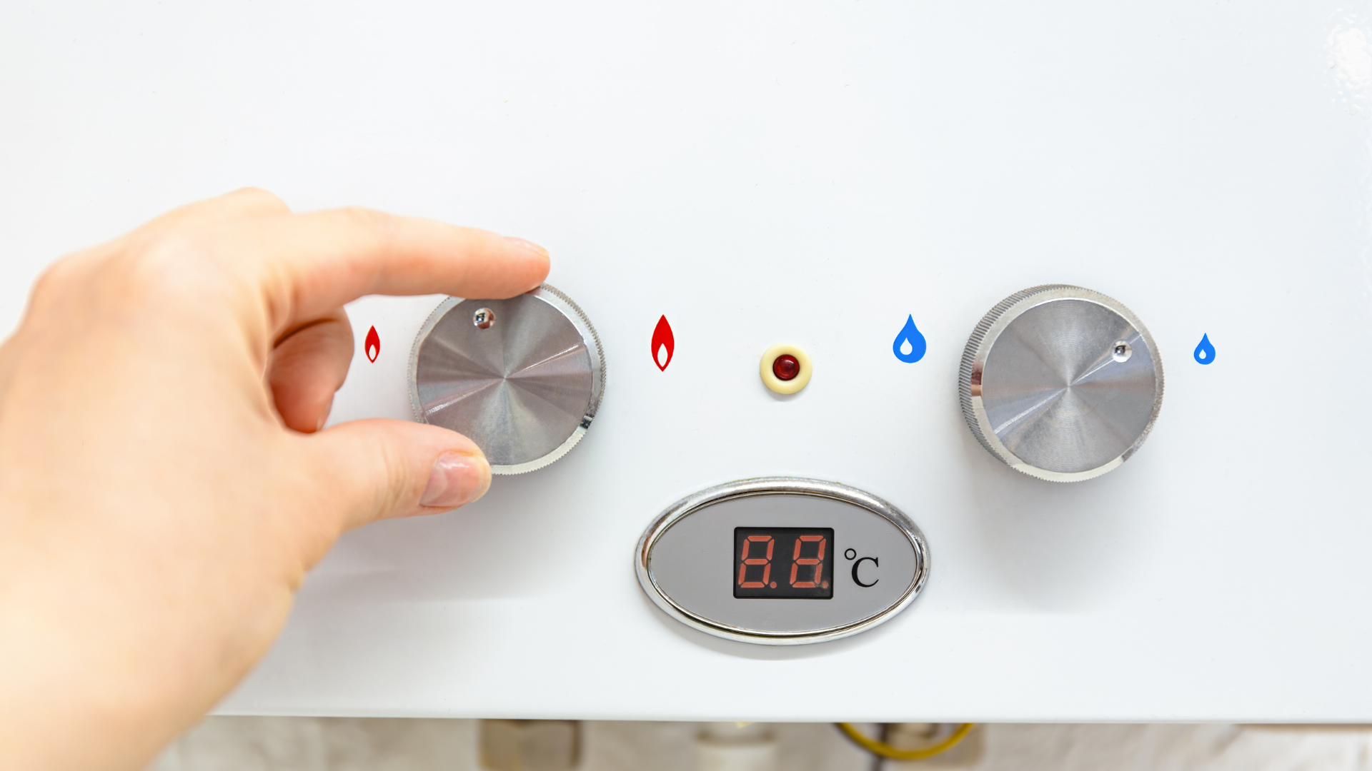 Water Heater Maintenance — professional plumber at work